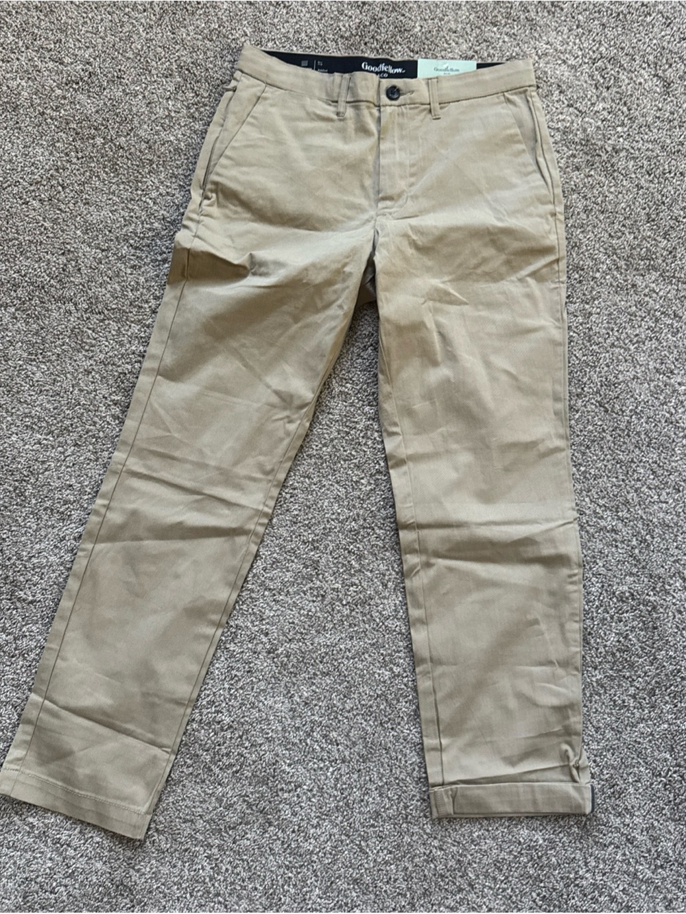 Goodfellow & Co Men’s 30x30 Tan Athletic Tech Chino Pants nwt